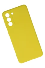 Newface Samsung Galaxy S21 Kılıf Nano içi Kadife Silikon - Sarı - Görsel 2