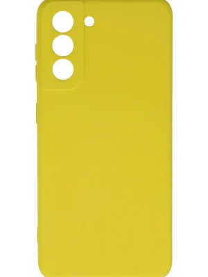 Newface Samsung Galaxy S21 Kılıf Nano içi Kadife Silikon - Sarı