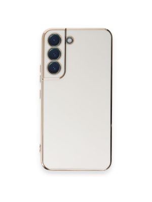 Newface Samsung Galaxy S21 Kılıf Volet Silikon - Beyaz