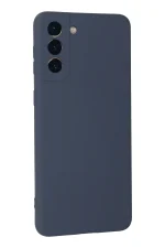 Newface Samsung Galaxy S21 Plus Kılıf Nano içi Kadife Silikon - Gri - Görsel 3