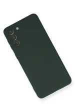 Newface Samsung Galaxy S21 Plus Kılıf Nano içi Kadife Silikon - Koyu Yeşil - Görsel 3