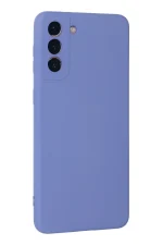 Newface Samsung Galaxy S21 Plus Kılıf Nano içi Kadife Silikon - Lila - Görsel 3