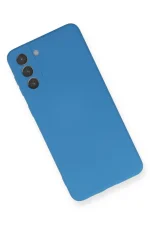 Newface Samsung Galaxy S21 Plus Kılıf Nano içi Kadife Silikon - Mavi - Görsel 3