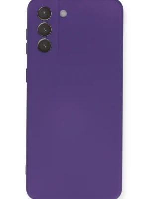 Newface Samsung Galaxy S21 Plus Kılıf Nano içi Kadife Silikon - Mor