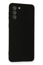 Newface Samsung Galaxy S21 Plus Kılıf Nano içi Kadife Silikon - Siyah - Görsel 2