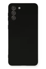 Newface Samsung Galaxy S21 Plus Kılıf Nano içi Kadife Silikon - Siyah