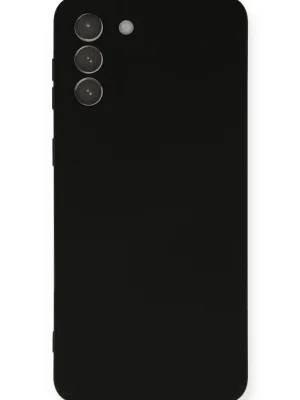 Newface Samsung Galaxy S21 Plus Kılıf Nano içi Kadife Silikon - Siyah