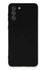 Newface Samsung Galaxy S21 Plus Kılıf Nano içi Kadife  Silikon - Siyah