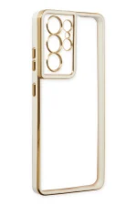 Newface Samsung Galaxy S21 Ultra Kılıf Liva Lens Silikon - Beyaz - Görsel 4