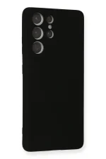 Newface Samsung Galaxy S21 Ultra Kılıf Nano içi Kadife Silikon - Siyah - Görsel 2