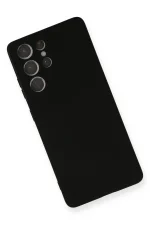 Newface Samsung Galaxy S21 Ultra Kılıf Nano içi Kadife Silikon - Siyah - Görsel 3