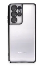 Newface Samsung Galaxy S21 Ultra Kılıf Razer Lensli Silikon - Siyah - Görsel 2