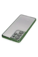 Newface Samsung Galaxy S21 Ultra Kılıf Razer Lensli Silikon - Yeşil - Görsel 3