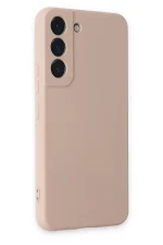 Newface Samsung Galaxy S22 Kılıf Nano içi Kadife Silikon - Pudra - Görsel 2