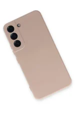 Newface Samsung Galaxy S22 Kılıf Nano içi Kadife Silikon - Pudra - Görsel 3