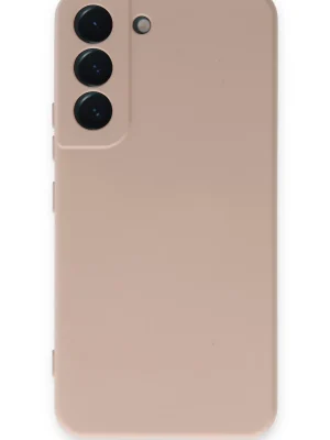 Newface Samsung Galaxy S22 Kılıf Nano içi Kadife Silikon - Pudra