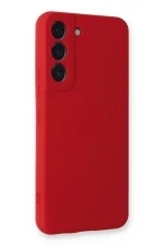 Newface Samsung Galaxy S22 Plus Kılıf Nano içi Kadife Silikon - Kırmızı - Görsel 2