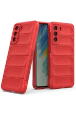 Newface Samsung Galaxy S22 Plus Kılıf Optimum Silikon - Kırmızı - Görsel 2