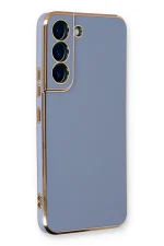 Newface Samsung Galaxy S22 Plus Kılıf Volet Silikon - Mavi