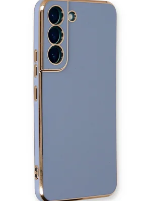 Newface Samsung Galaxy S22 Plus Kılıf Volet Silikon - Mavi