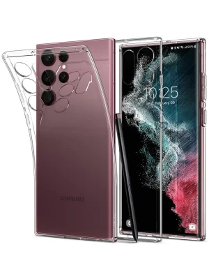 Newface Samsung Galaxy S22 Ultra Kılıf Lüx Şeffaf Silikon