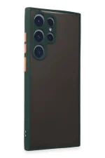 Newface Samsung Galaxy S22 Ultra Kılıf Montreal Silikon Kapak - Yeşil - Görsel 2