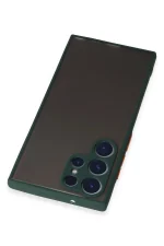 Newface Samsung Galaxy S22 Ultra Kılıf Montreal Silikon Kapak - Yeşil - Görsel 3