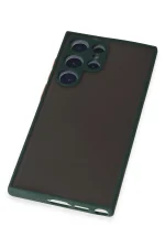 Newface Samsung Galaxy S22 Ultra Kılıf Montreal Silikon Kapak - Yeşil - Görsel 4