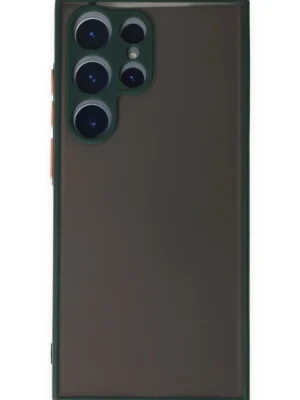 Newface Samsung Galaxy S22 Ultra Kılıf Montreal Silikon Kapak - Yeşil