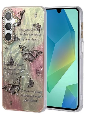 Newface Samsung Galaxy S23 FE Kılıf Blade Aynalı Desenli Kapak - Desen 6