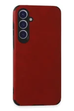 Newface Samsung Galaxy S23 FE Kılıf Loop Deri Silikon - Kırmızı