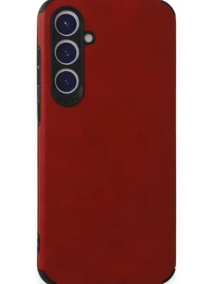 Newface Samsung Galaxy S23 FE Kılıf Loop Deri Silikon - Kırmızı