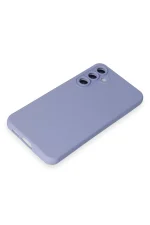 Newface Samsung Galaxy S23 FE Kılıf Nano içi Kadife Silikon - Lila - Görsel 4