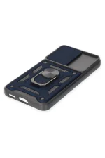 Newface Samsung Galaxy S23 FE Kılıf Pars Lens Yüzüklü Silikon - Lacivert - Görsel 5