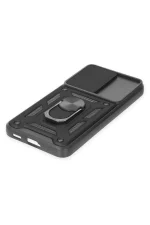 Newface Samsung Galaxy S23 FE Kılıf Pars Lens Yüzüklü Silikon - Siyah - Görsel 5