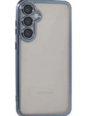 Newface Samsung Galaxy S23 FE Kılıf Razer Lensli Silikon - Açık Mavi