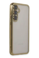 Newface Samsung Galaxy S23 FE Kılıf Razer Lensli Silikon - Gold - Görsel 2