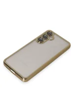 Newface Samsung Galaxy S23 FE Kılıf Razer Lensli Silikon - Gold - Görsel 4