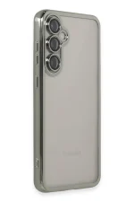 Newface Samsung Galaxy S23 FE Kılıf Razer Lensli Silikon - Gümüş - Görsel 2