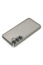 Newface Samsung Galaxy S23 FE Kılıf Razer Lensli Silikon - Gümüş - Görsel 3