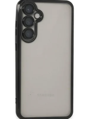 Newface Samsung Galaxy S23 FE Kılıf Razer Lensli Silikon - Siyah