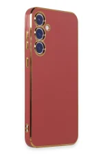 Newface Samsung Galaxy S23 FE Kılıf Volet Silikon - Kırmızı - Görsel 2