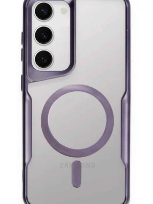 Newface Samsung Galaxy S23 Kılıf Boyi Magsafe Silikon Kapak - Derin Mor