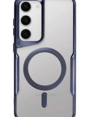 Newface Samsung Galaxy S23 Kılıf Boyi Magsafe Silikon Kapak - Lacivert