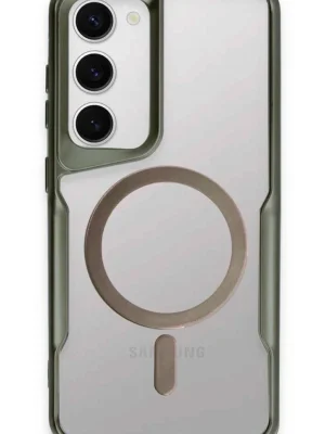 Newface Samsung Galaxy S23 Kılıf Boyi Magsafe Silikon Kapak - Yeşil