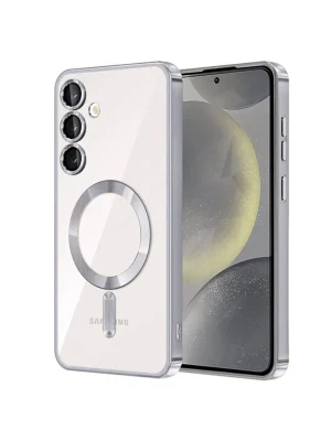 Newface Samsung Galaxy S23 Kılıf Kross Magneticsafe Kapak - Gümüş