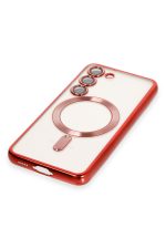 Newface Samsung Galaxy S23 Kılıf Kross Magneticsafe Kapak - Kırmızı - Görsel 3