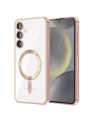 Newface Samsung Galaxy S23 Kılıf Kross Magneticsafe Kapak - Rose