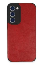Newface Samsung Galaxy S23 Kılıf Loop Deri Silikon - Kırmızı