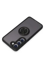 Newface Samsung Galaxy S23 Kılıf Montreal Yüzüklü Silikon Kapak - Siyah - Görsel 5